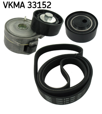 V formos rumbuotas diržas, komplektas - VKMA 33152 SKF